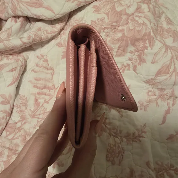 Prada Saffiano Leather Wallet Clutch in Pink - Picture 8 of 8